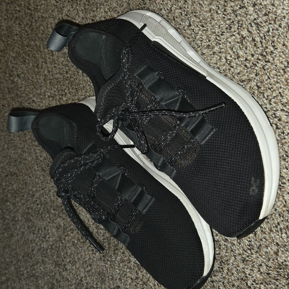 On Cloud Black and White Sneakers